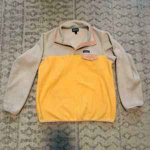 Women’s Patagonia “Synchilla” in Mustard and Tan